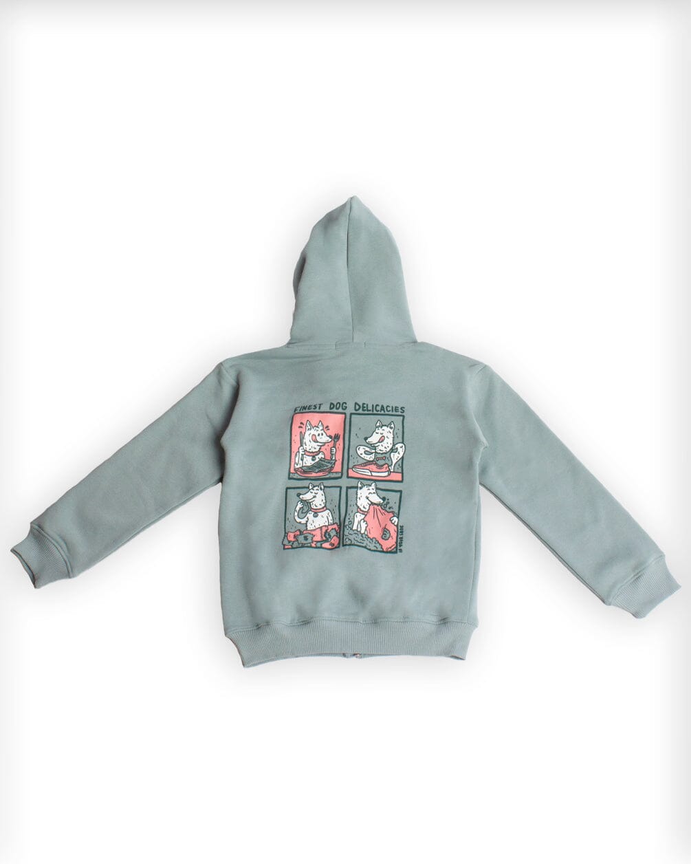 Dog Delicacies Zip-Up Hoodie (Kids) Zip-Up Hoodie IN YOUR SHOE 