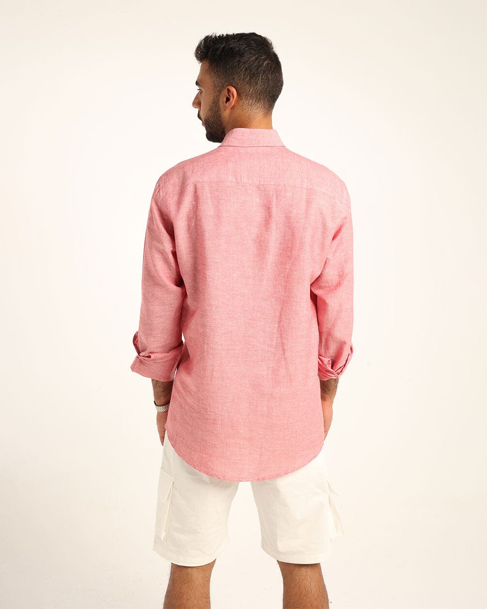 Dusty Red Linen Shirt Linen Shirt IN YOUR SHOE 