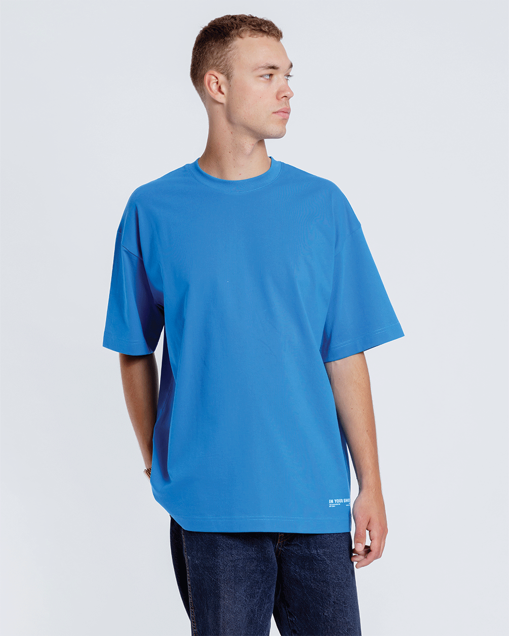 Egyptian Blue Basic Oversized Tee Basic Oversized Tees IN YOUR SHOE 