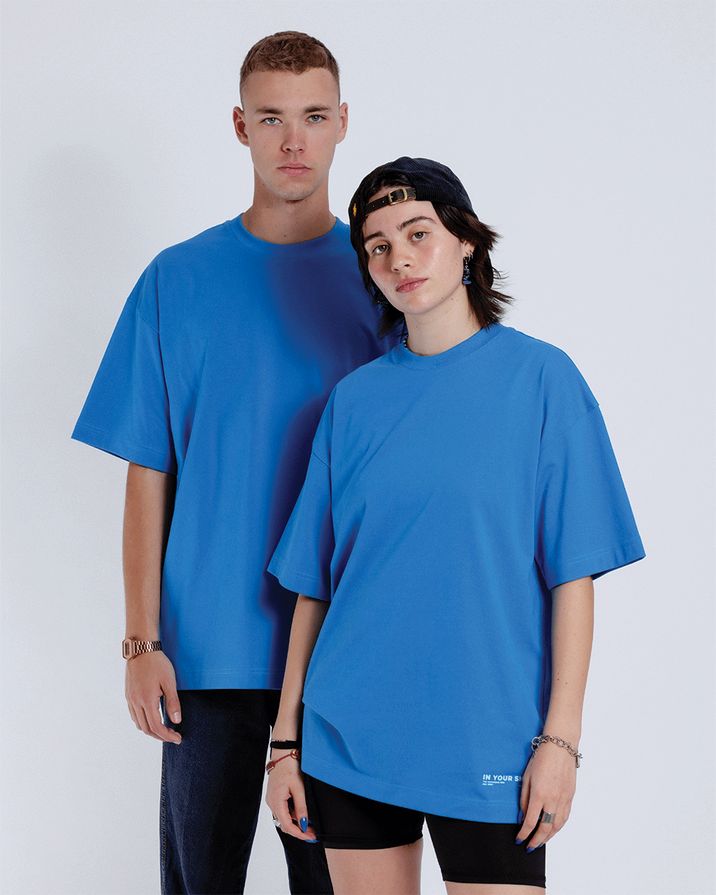 Egyptian Blue Basic Oversized Tee Basic Oversized Tees IN YOUR SHOE 