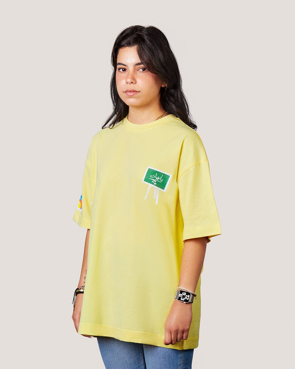 Ely Faker Faker Printed Oversized Tee Printed Oversized Tees IN YOUR SHOE x Peace Cake XL 