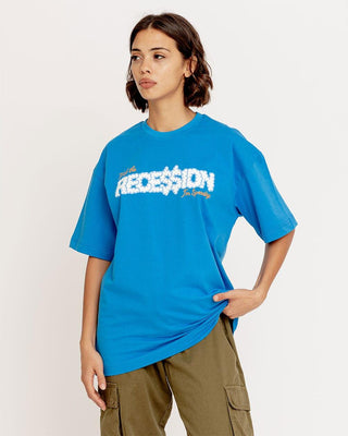 F*ck The Recession Printed Oversized Tee Printed Oversized Tees IN YOUR SHOE 