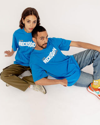 F*ck The Recession Printed Oversized Tee Printed Oversized Tees IN YOUR SHOE 