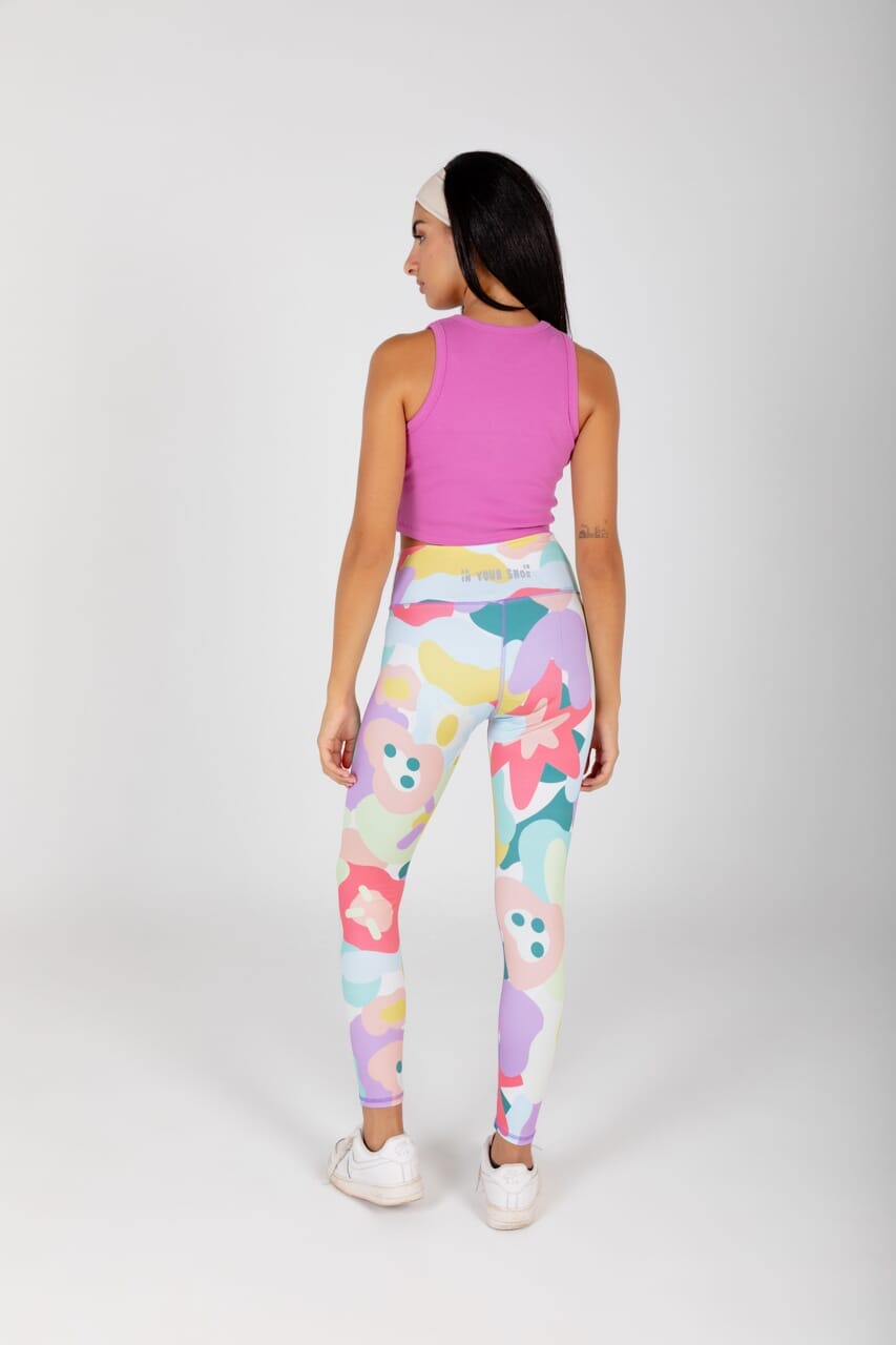 Flower Patches Leggings Leggings IN YOUR SHOE M 
