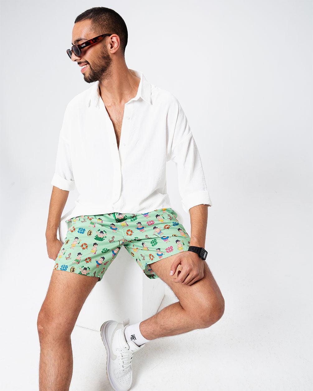 Green Sugar Gedo - Swim Shorts Swim Shorts IN YOUR SHOE 