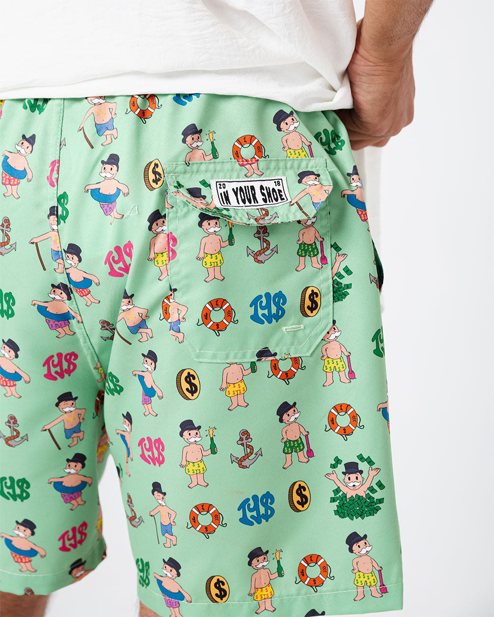 Green Sugar Gedo - Swim Shorts Swim Shorts IN YOUR SHOE 