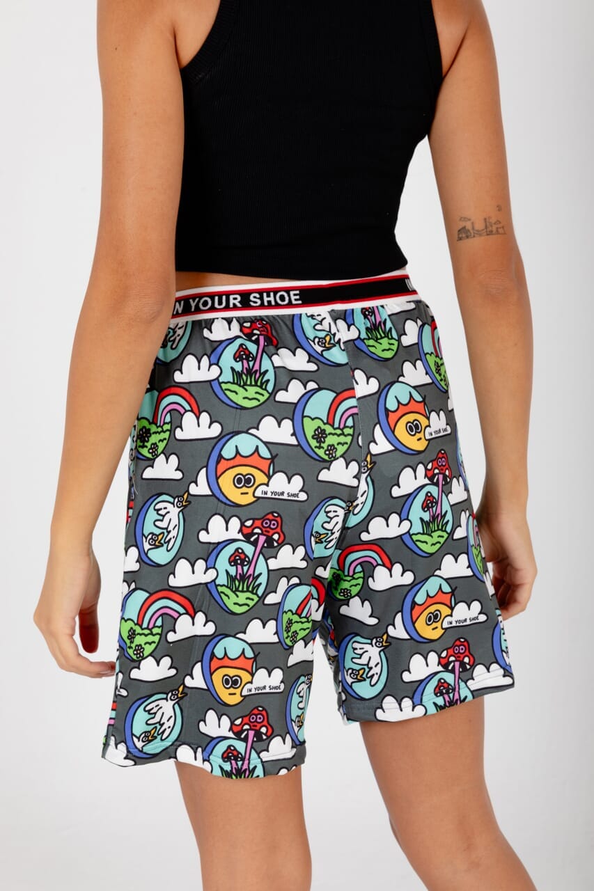 Grey Clouds - Pshorts Pshorts IN YOUR SHOE L 