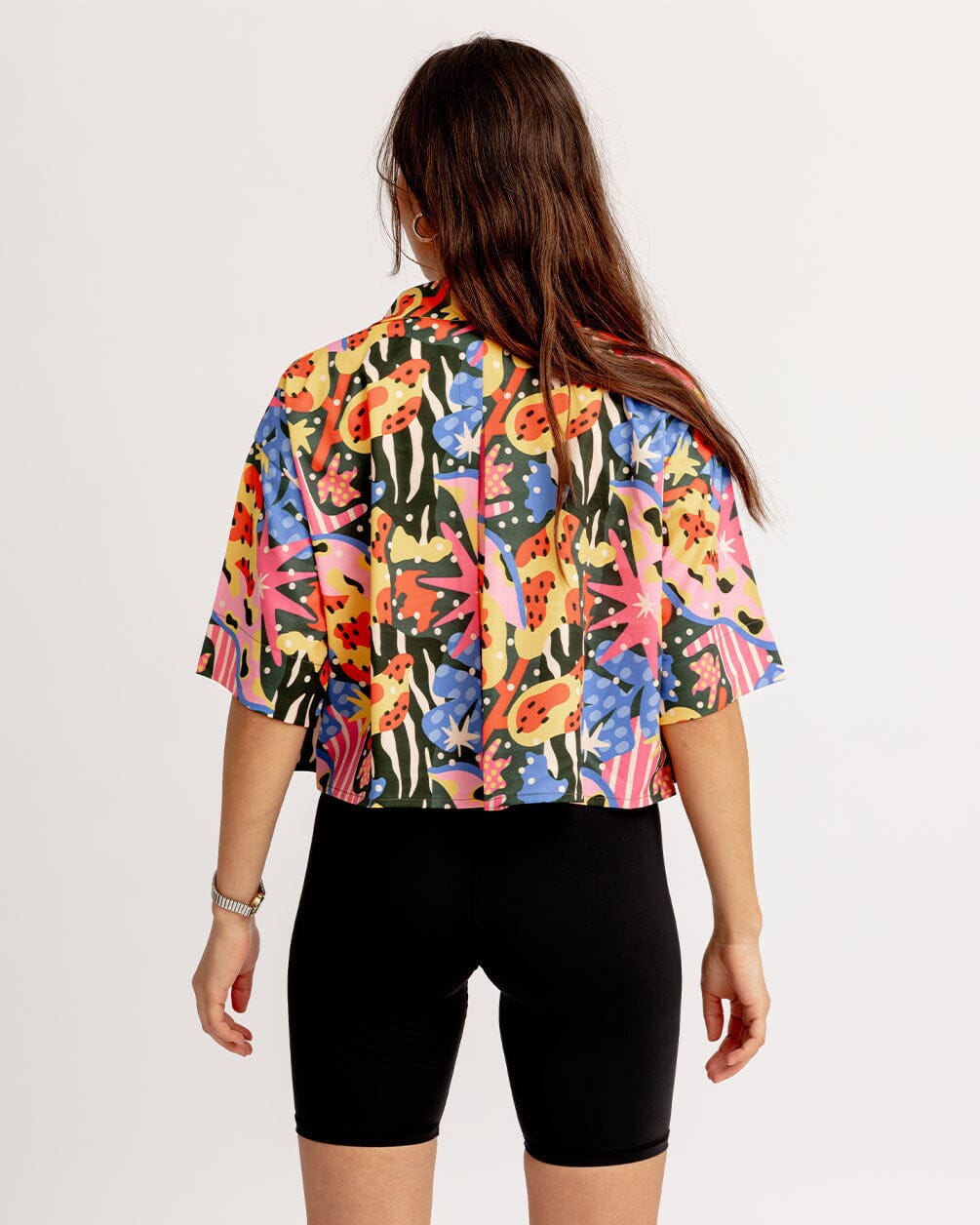 Hued Cropped Shirt Cropped Shirt IN YOUR SHOE 