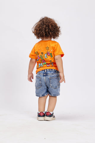I Believe In Magic Printed Tee ( Kids ) Kids Regular Printed Tees IN YOUR SHOE 4-6 