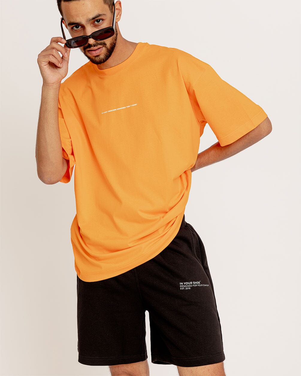 Lazy Designer Printed Oversized Tee Printed Oversized Tees IN YOUR SHOE 