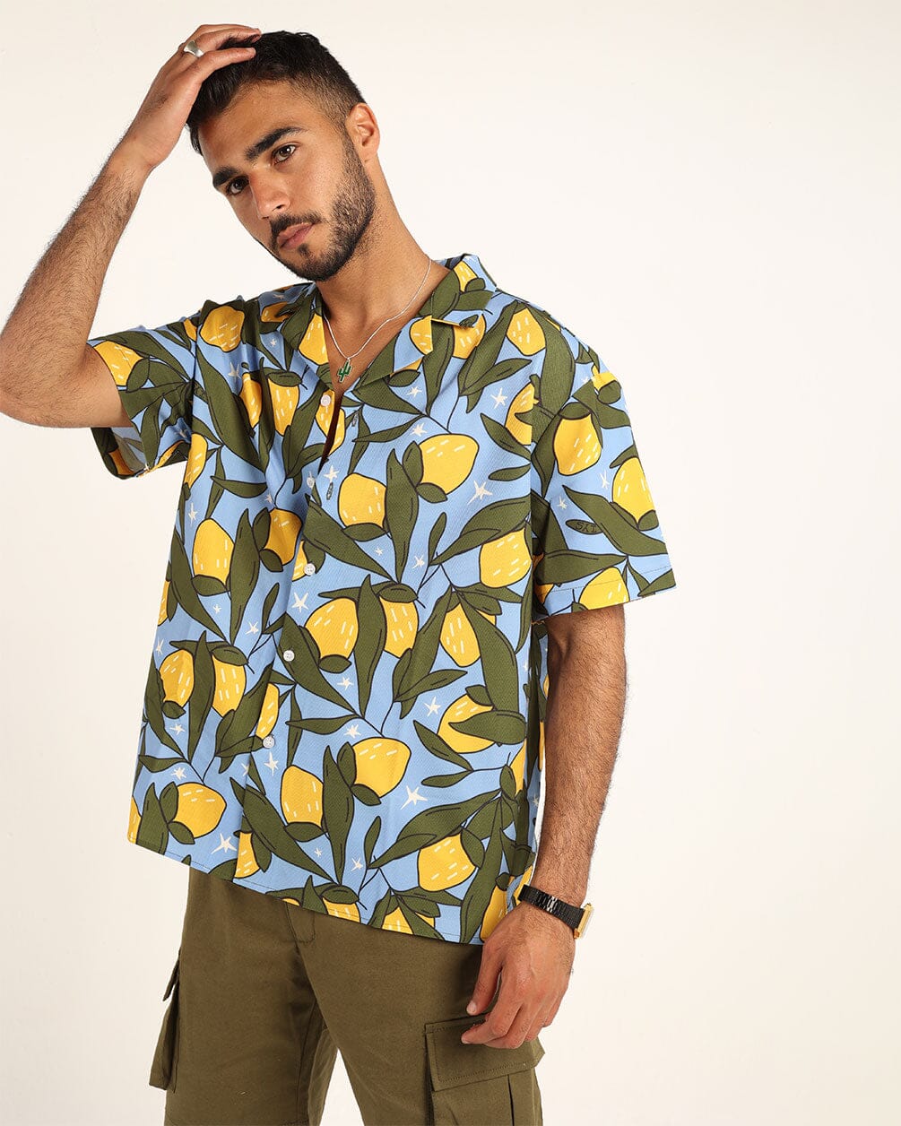 Lemon Tree Hawaiian Shirt Hawaiian Shirt IN YOUR SHOE L-XL 