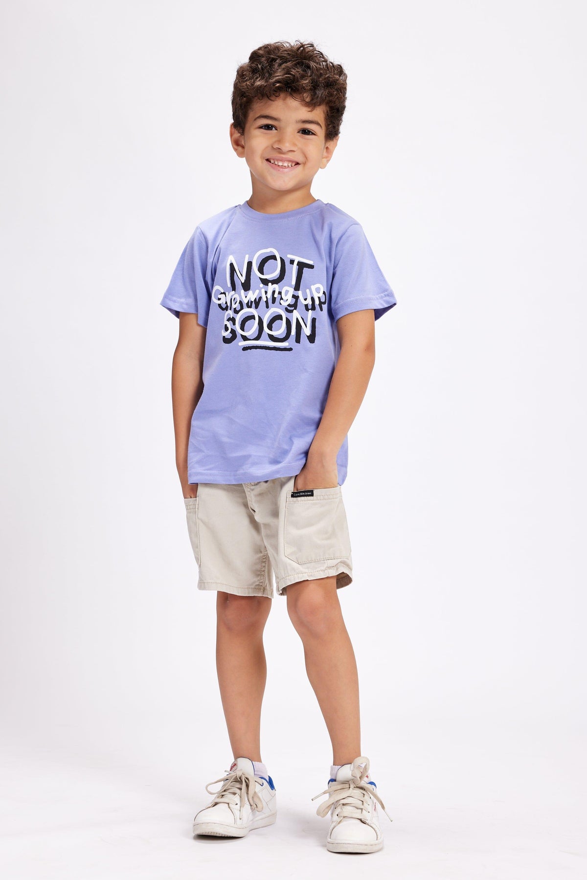 Not Growing Up Soon Printed Tee ( Kids ) Kids Regular Printed Tees IN YOUR SHOE 6-8 