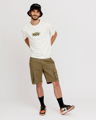 Olive Green Cargo Short Cargo Shorts IN YOUR SHOE 