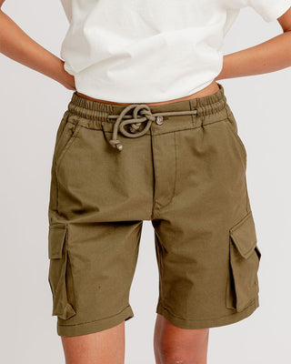 Olive Green Cargo Short Cargo Shorts IN YOUR SHOE 