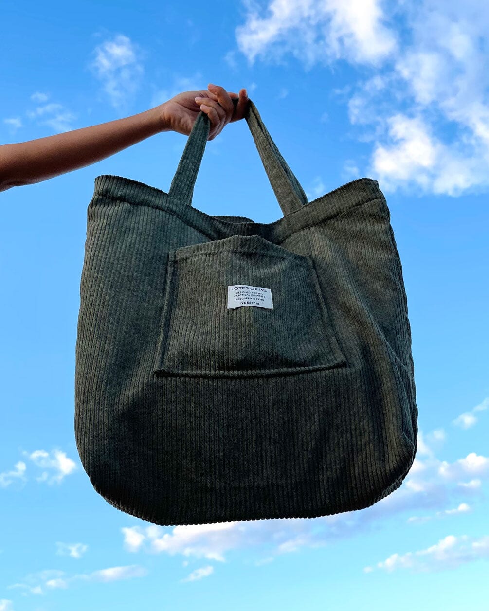 Olive Green Tote Totes IN YOUR SHOE 