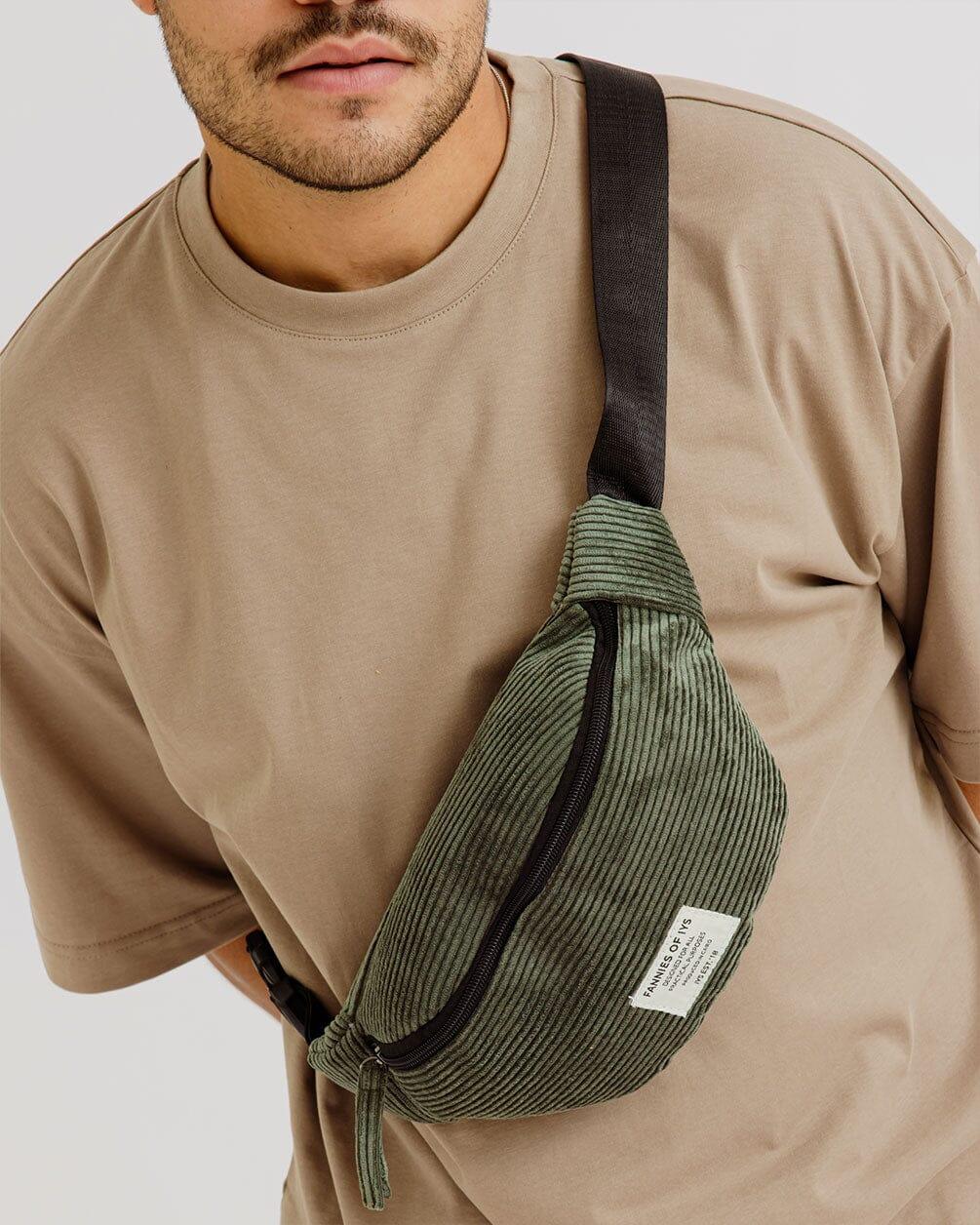 Olive Grey Fanny Pack Fanny IN YOUR SHOE 