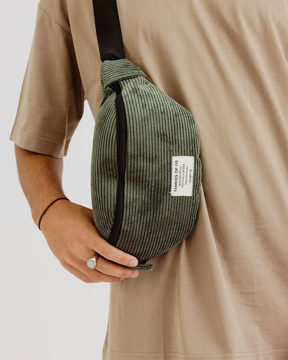 Olive Grey Fanny Pack Fanny IN YOUR SHOE 