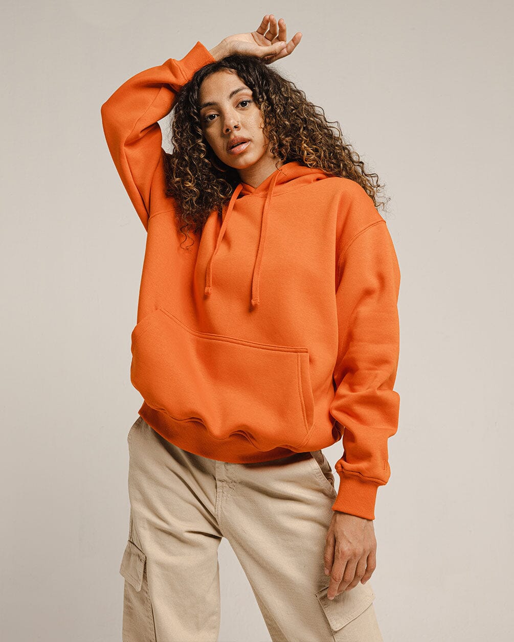 Orange Hoodie Plain Hoodies IN YOUR SHOE 