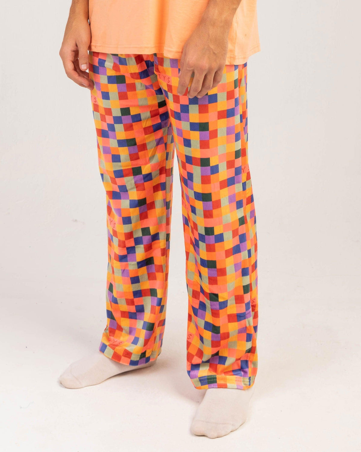 Orange Pixels - Fluffy Pjoys Winter Pjoys IN YOUR SHOE XL 