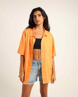 Orange Short Sleeve Shirt Short Sleeve Shirt IN YOUR SHOE 