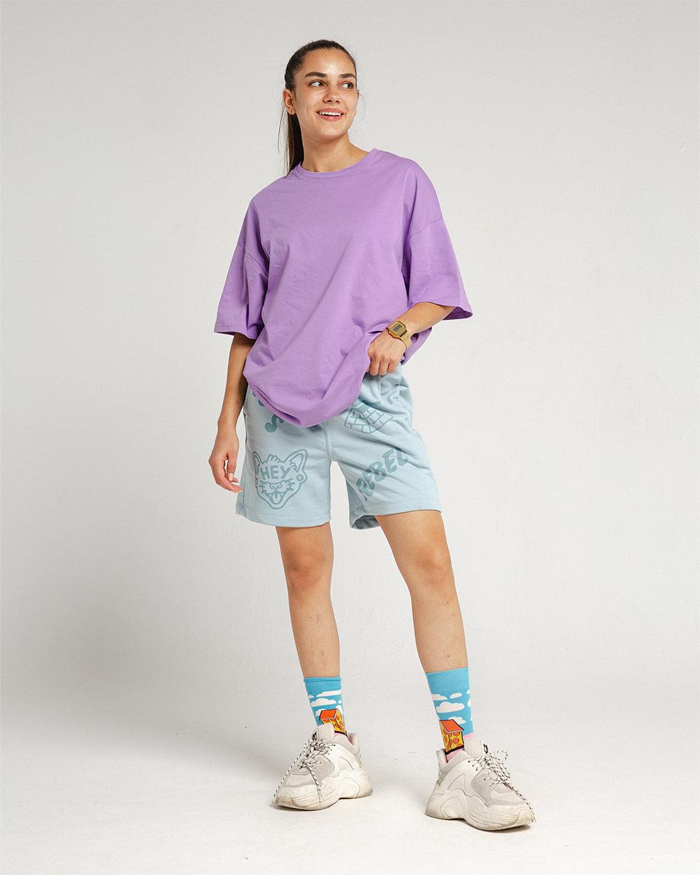 Petroleum Blue Printed Sworts Sworts IN YOUR SHOE S 