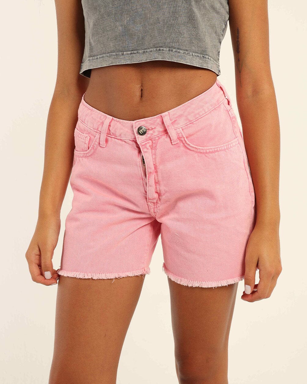 Pink Denim Shorts Denim Short IN YOUR SHOE 36 