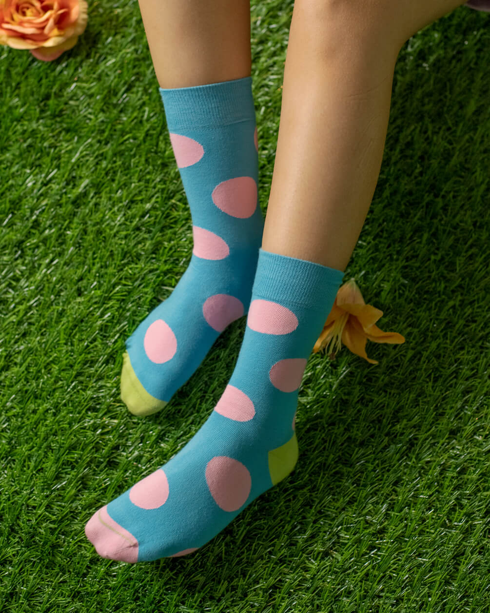 Pink Dots (Long Socks) Neck IN YOUR SHOE 