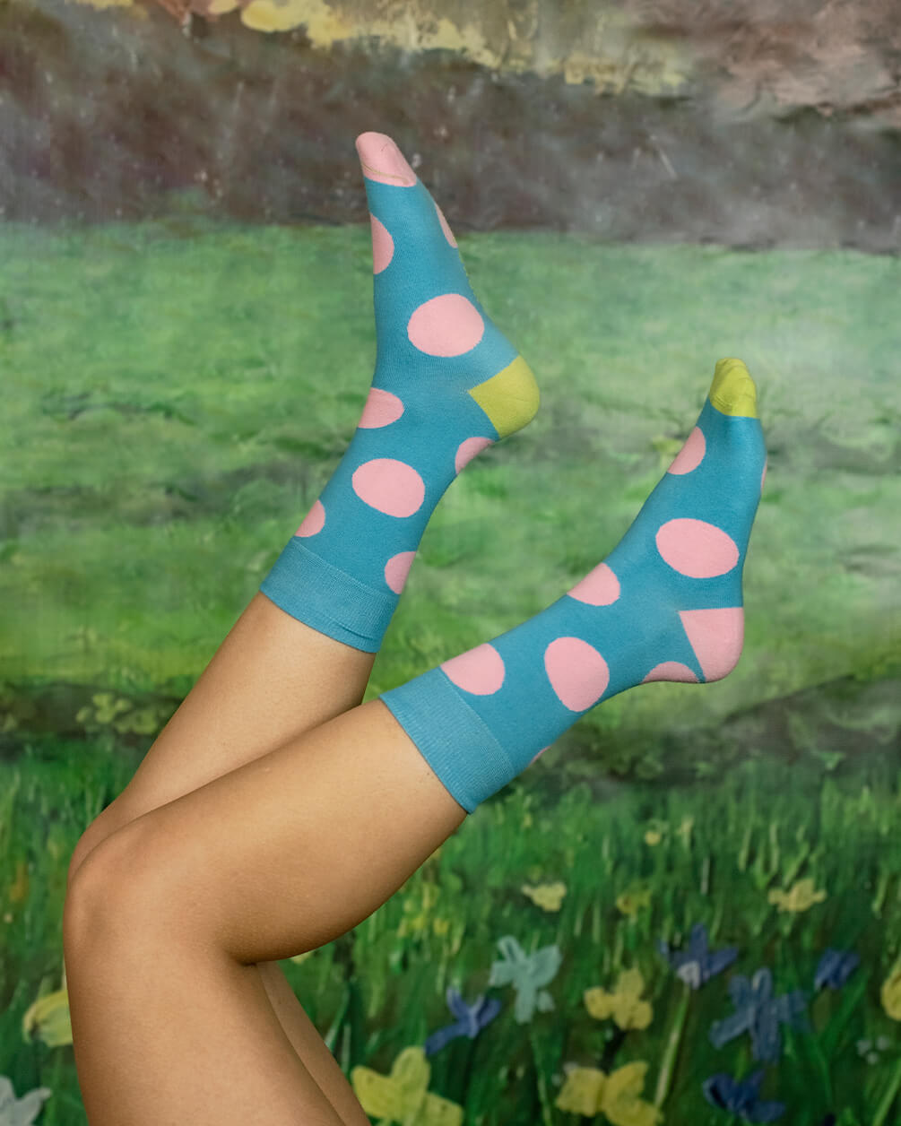 Pink Dots (Long Socks) Neck IN YOUR SHOE 