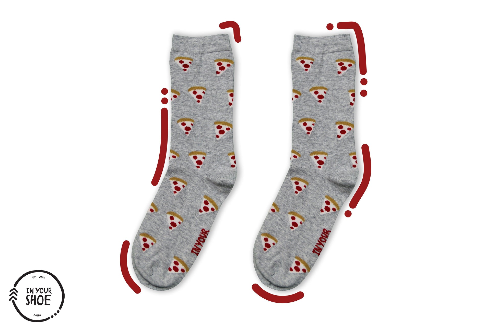 Pizza (Long Socks) NECK IN YOUR SHOE 