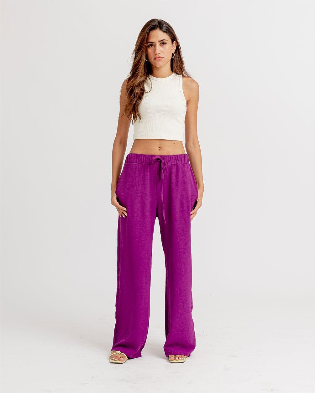 Purple Flowy Pants Flowy Pants IN YOUR SHOE 
