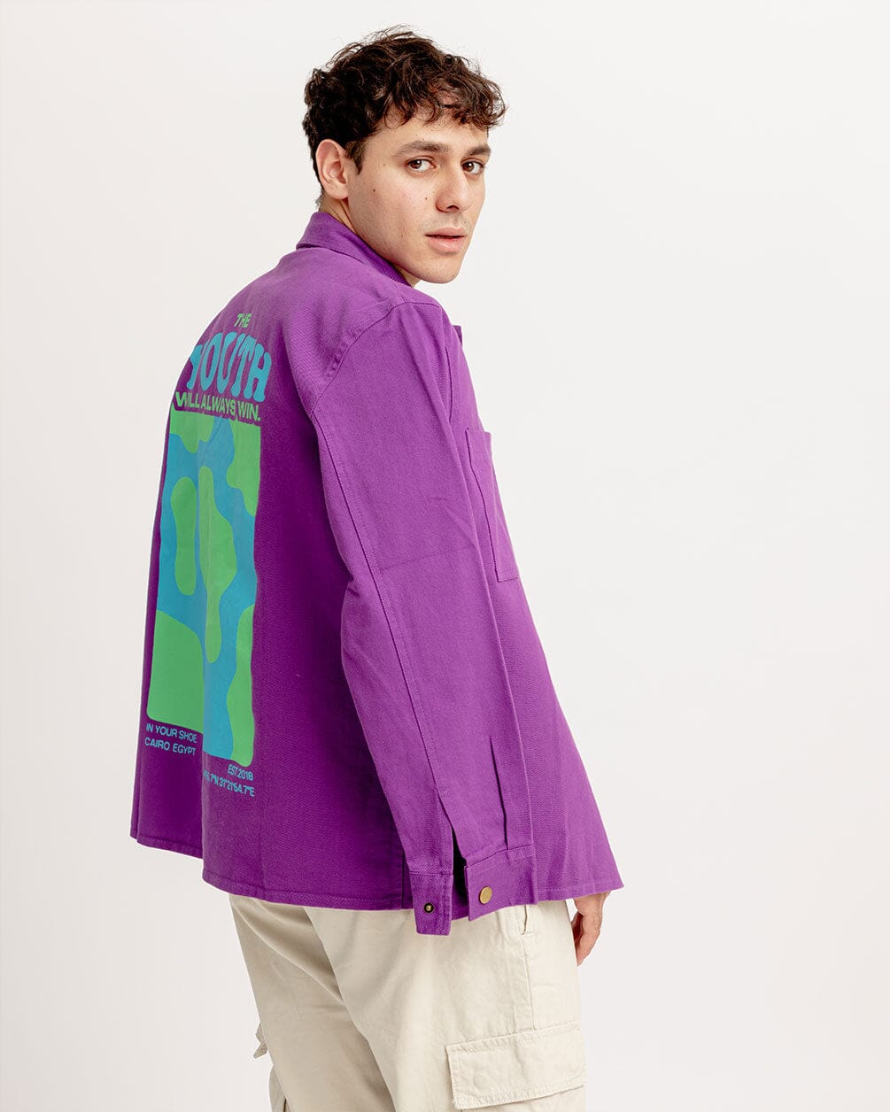 Purple Overshirt Jacket Overshirt IN YOUR SHOE 