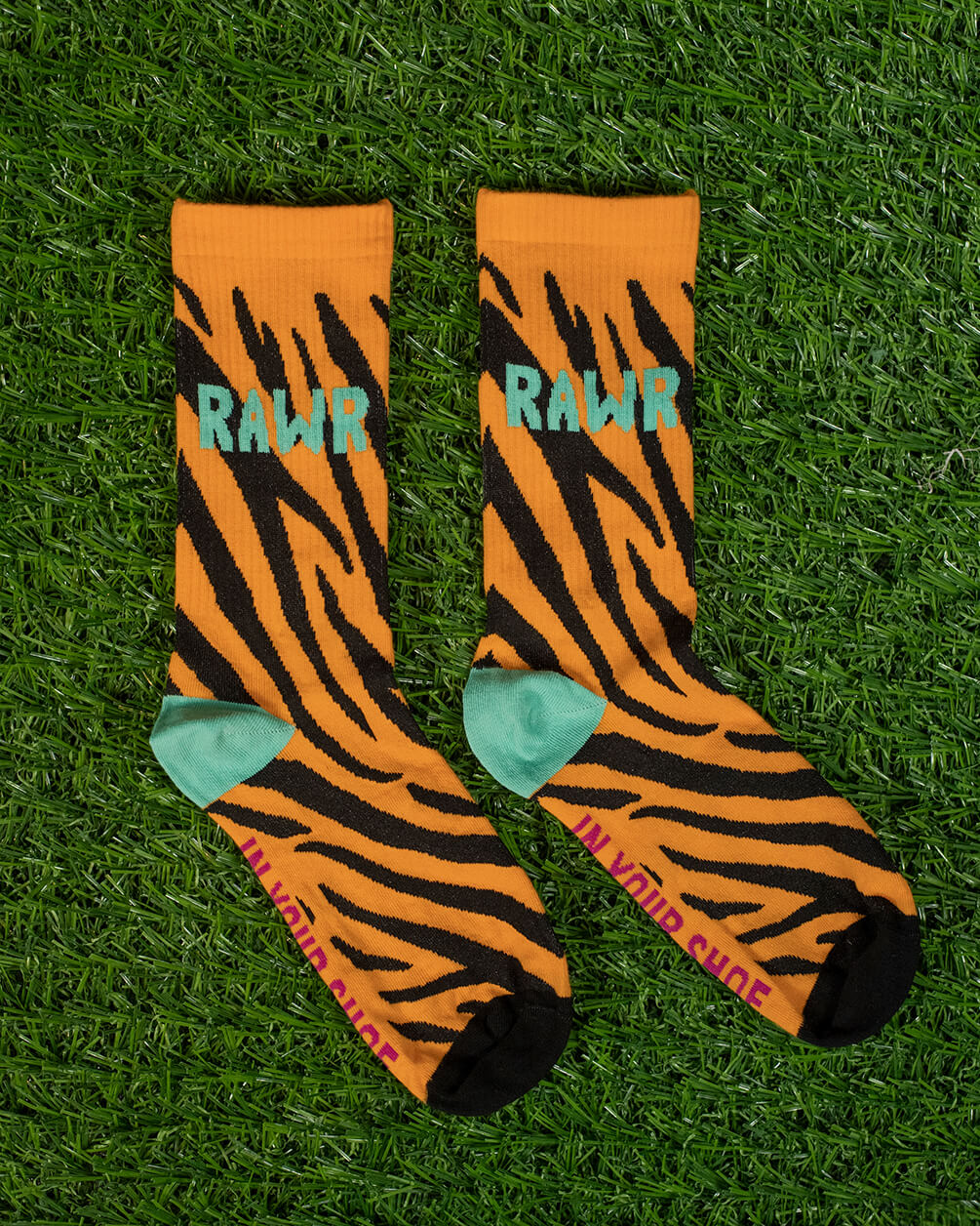 Rawrrrr Zebra (Long Socks) Neck IN YOUR SHOE 