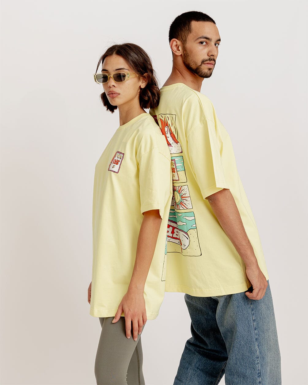 Summer Skate Printed Oversized Tee Printed Oversized Tees IN YOUR SHOE 