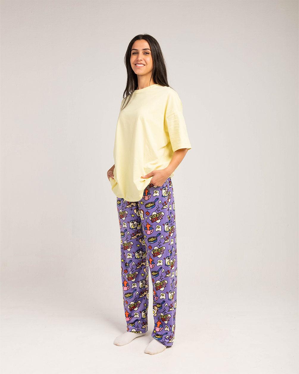 Sunny Side Up - Fluffy Pjoys Winter Pjoys IN YOUR SHOE M 