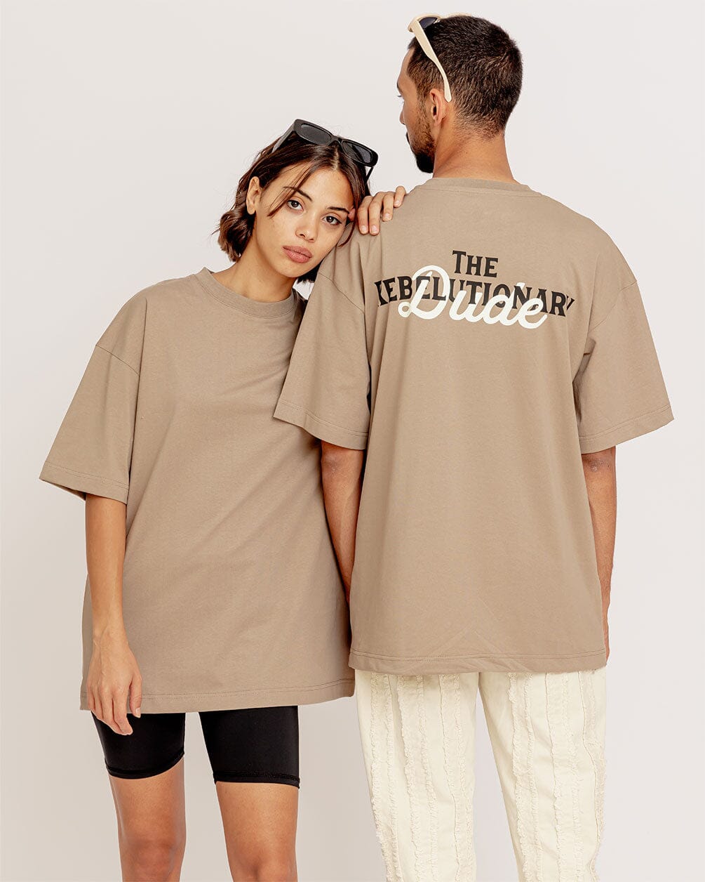 The Rebelutionary Dude Printed Oversized Tee Printed Oversized Tees IN YOUR SHOE 