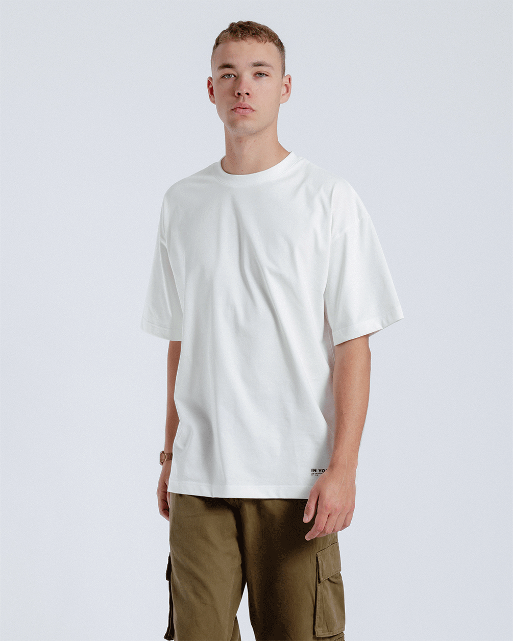 White Basic Oversized Tee Basic Oversized Tees IN YOUR SHOE 