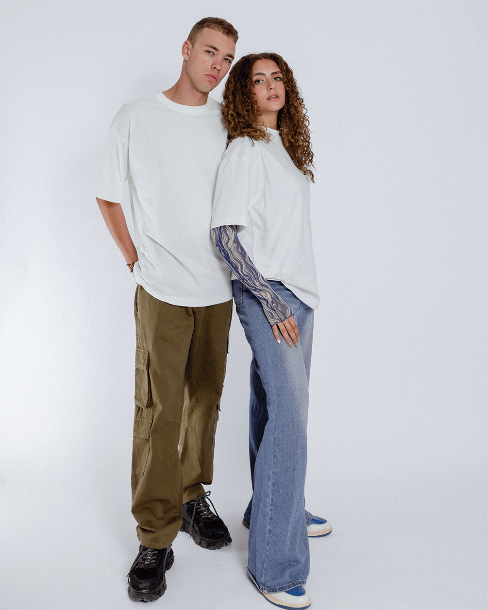 White Basic Oversized Tee Basic Oversized Tees IN YOUR SHOE 