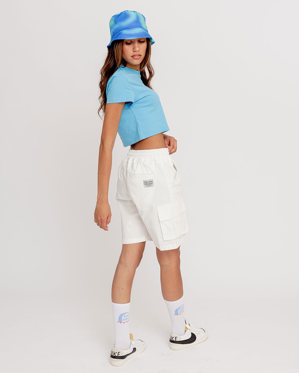 White Cargo Short Cargo Shorts IN YOUR SHOE 