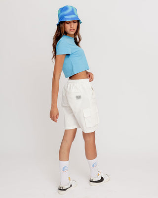 White Cargo Short Cargo Shorts IN YOUR SHOE 