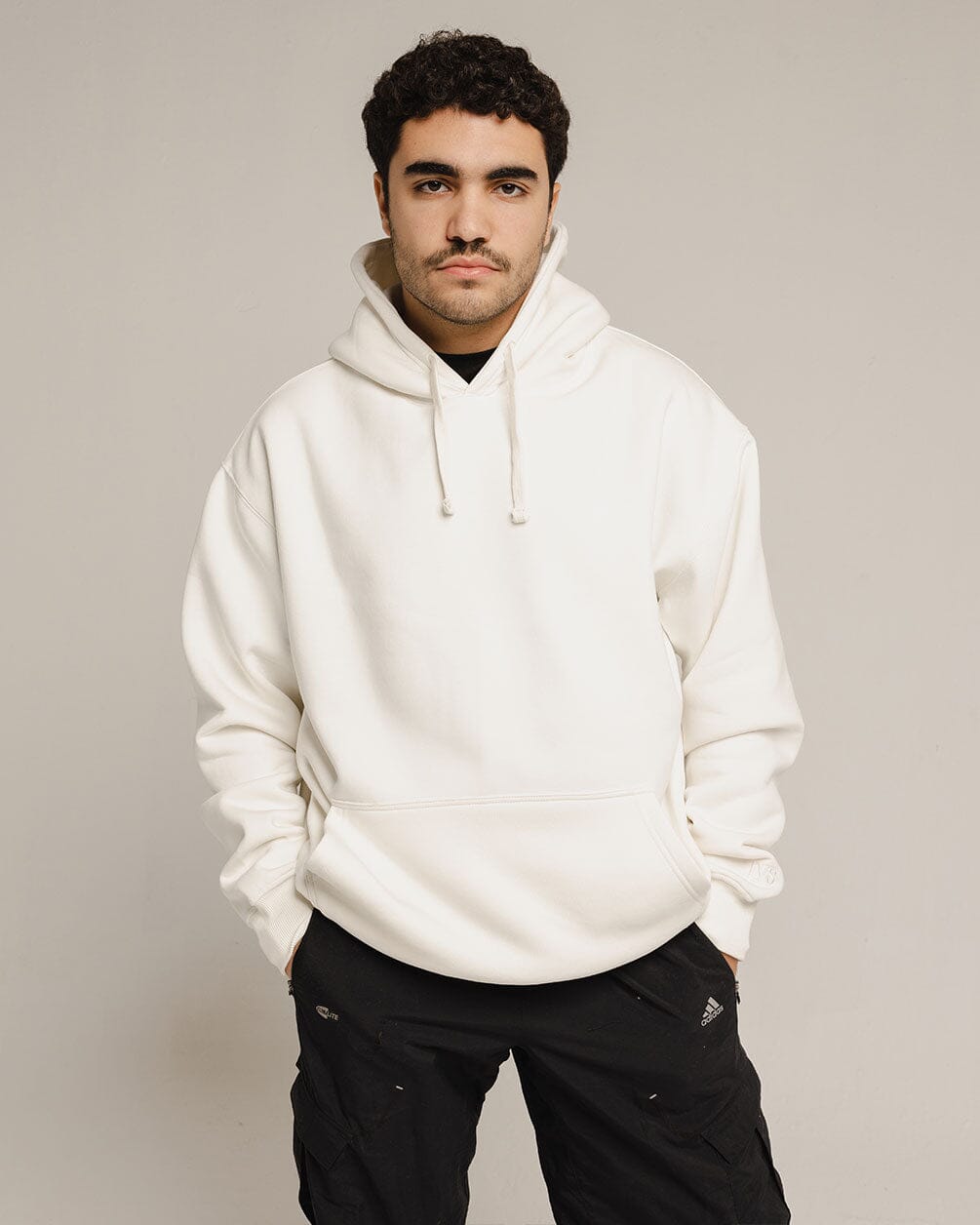 White Hoodie Plain Hoodies IN YOUR SHOE XL 