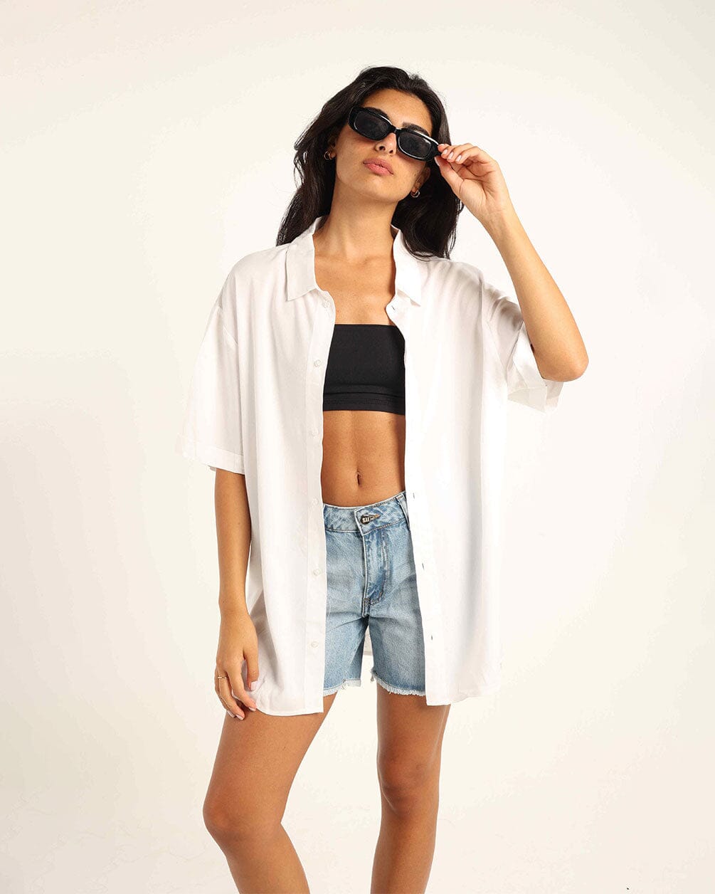 White Short Sleeve Shirt Short Sleeve Shirt IN YOUR SHOE 