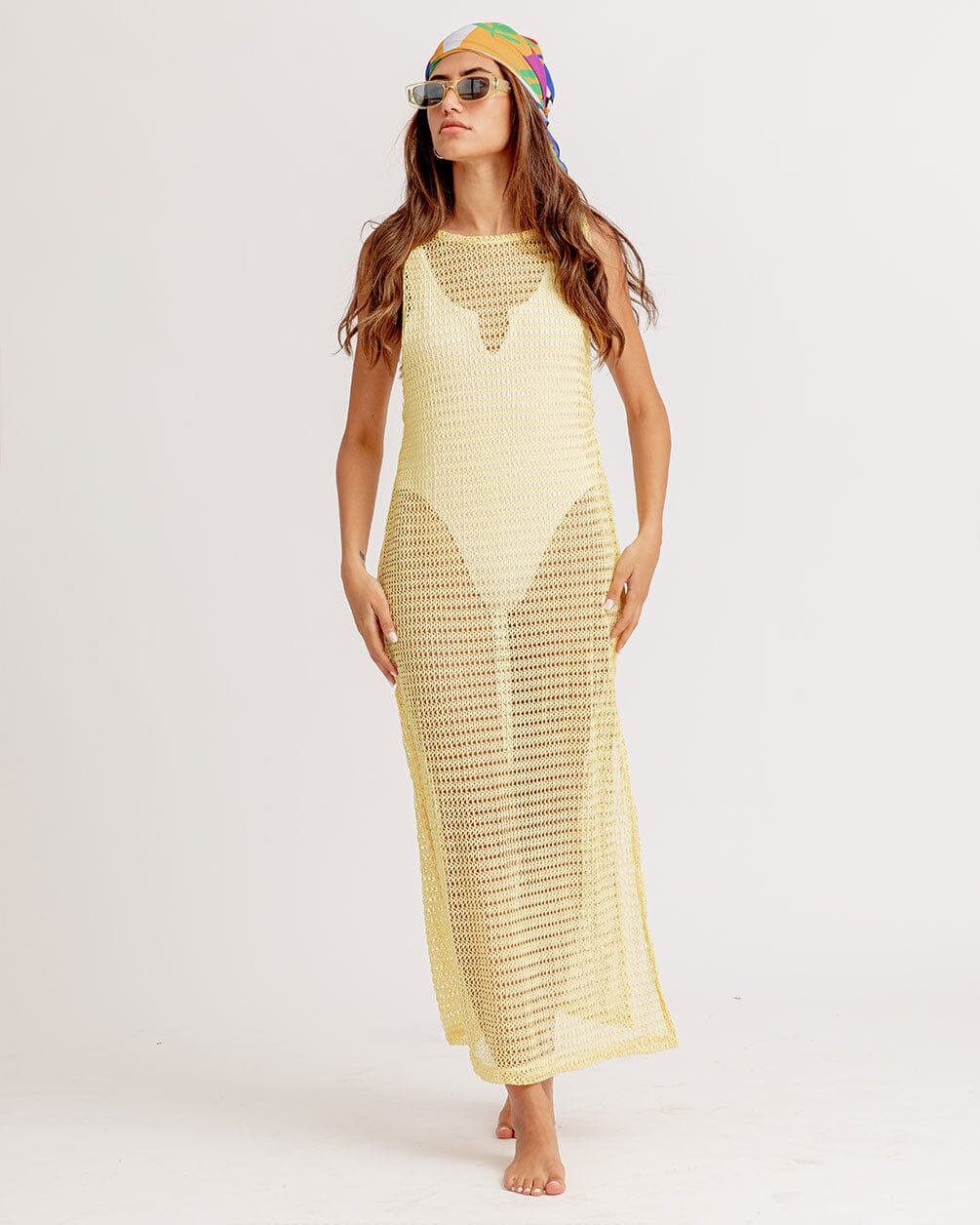 Gold hot sale fishnet dress