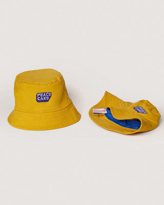 Yellow Peace Cake Bucket Hat Bucket IN YOUR SHOE x Peace Cake 